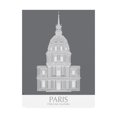 thumbnail image 1 of Trademark Fine Art 'Paris Les Invalides Monochrome' Canvas Art by Fab Funky, 1 of 3
