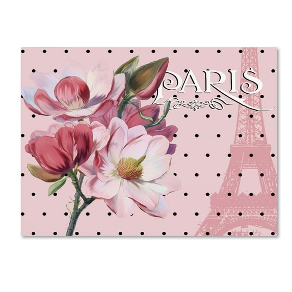 Trademark Fine Art 'Paris Magnolias I' Canvas Art by Tina Lavoie