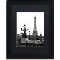 Trademark Fine Art "Paris Romantic" Canvas Art by Philippe Hugonnard, Black Matte, Black Frame