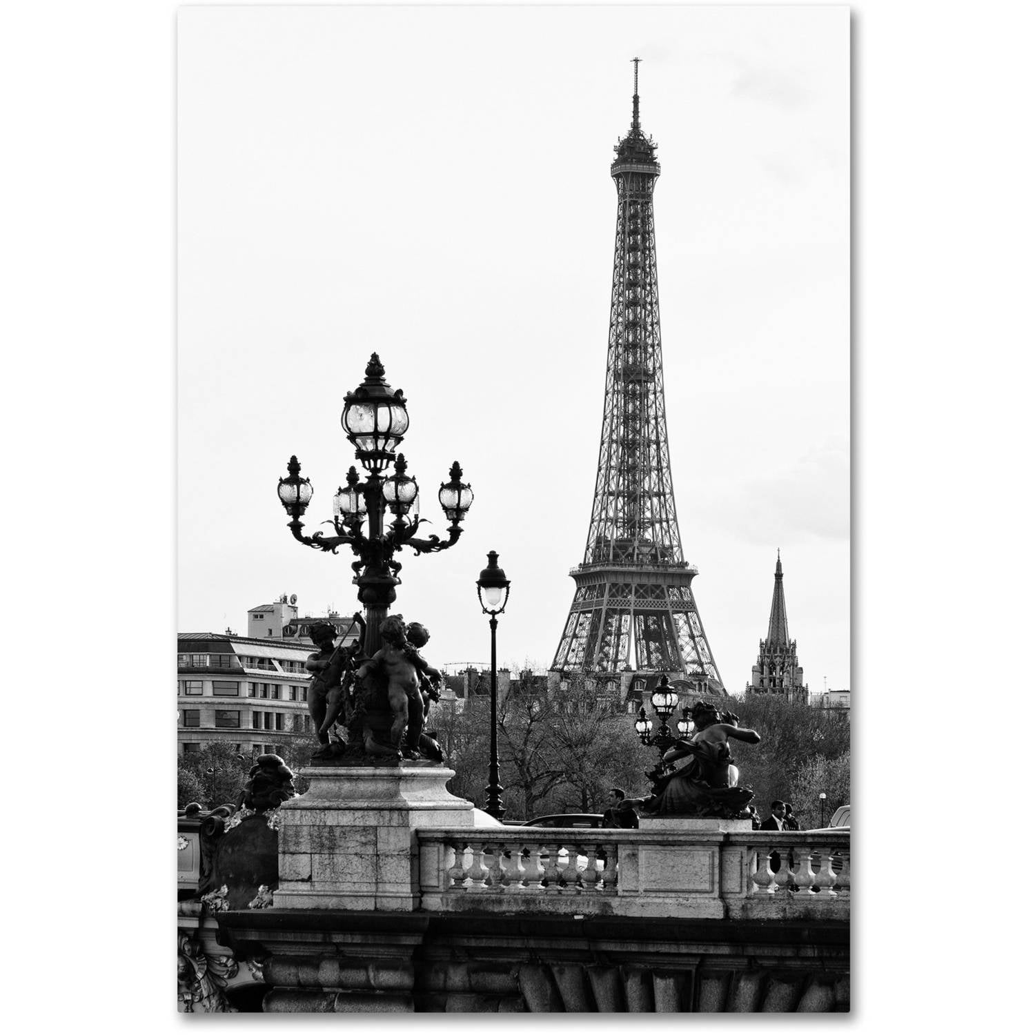Trademark Fine Art "Paris Romantic" Canvas Art by Philippe Hugonnard