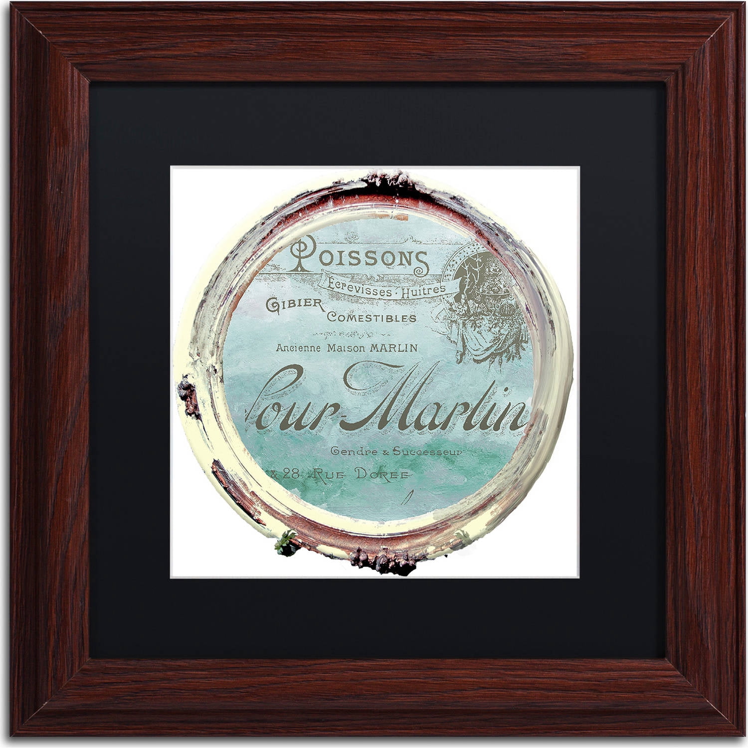 Trademark Fine Art "Paris in Frames 4" Canvas Art by Color Bakery, Black Matte, Wood Frame