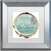 Trademark Fine Art "Paris in Frames 4" Canvas Art by Color Bakery, White Matte, Silver Frame