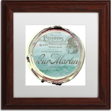 Trademark Fine Art "Paris in Frames 4" Canvas Art by Color Bakery, White Matte, Wood Frame