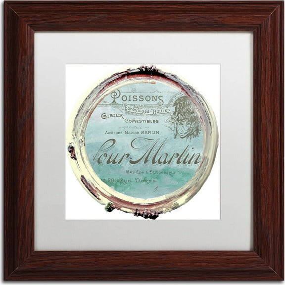 Trademark Fine Art "Paris in Frames 4" Canvas Art by Color Bakery, White Matte, Wood Frame