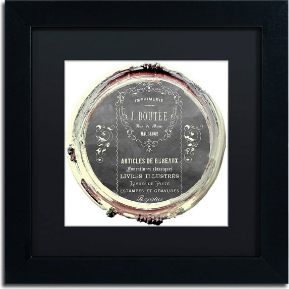 Trademark Fine Art "Paris in Frames 8" Canvas Art by Color Bakery, Black Matte, Black Frame