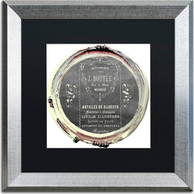 Trademark Fine Art "Paris in Frames 8" Canvas Art by Color Bakery, Black Matte, Silver Frame