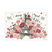 Trademark Fine Art 'Paris is Blooming I' Canvas Art by Laura Marshall