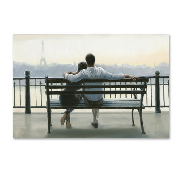 Trademark Fine Art 'Parisian Afternoon' Canvas Art by Myles Sullivan