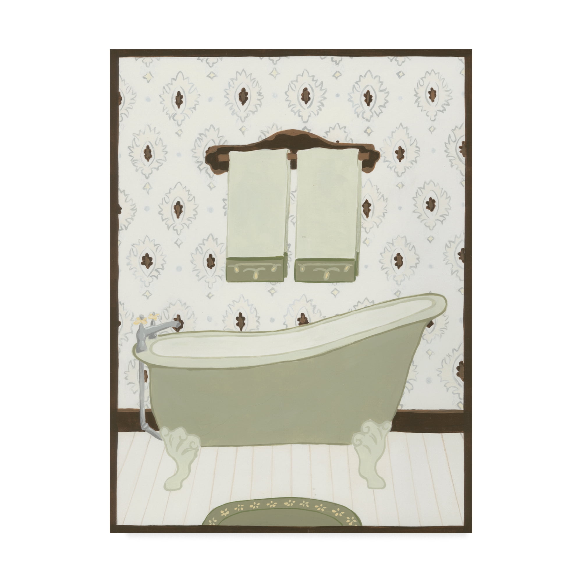 Trademark Fine Art 'Parisian Bath I' Canvas Art by June Erica Vess