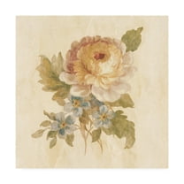 Trademark Fine Art 'Parisian Flower I on White Square' Canvas Art by Danhui Nai