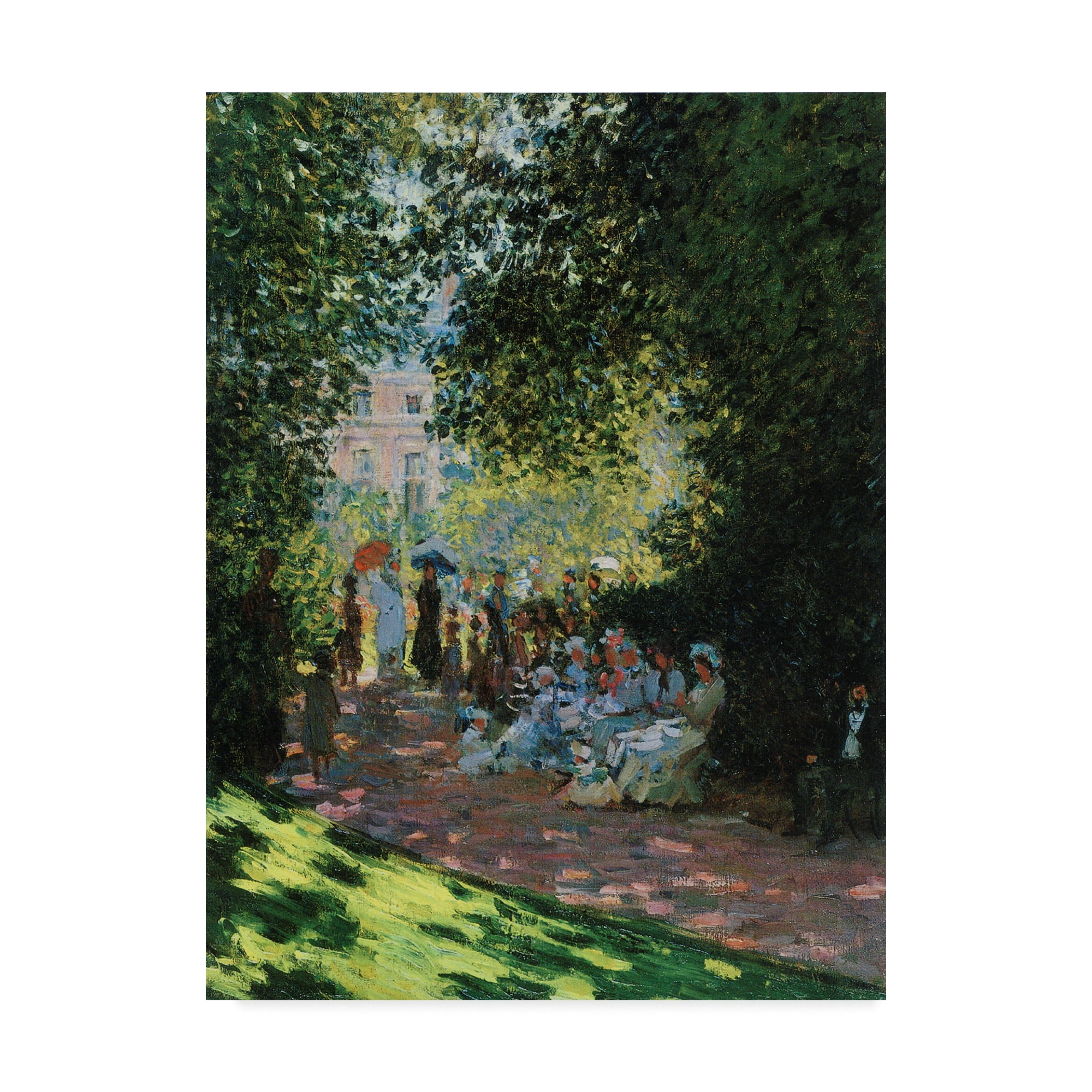 Trademark Fine Art 'Parisians Enjoying Parc Monceau' Canvas Art by Masters Collection