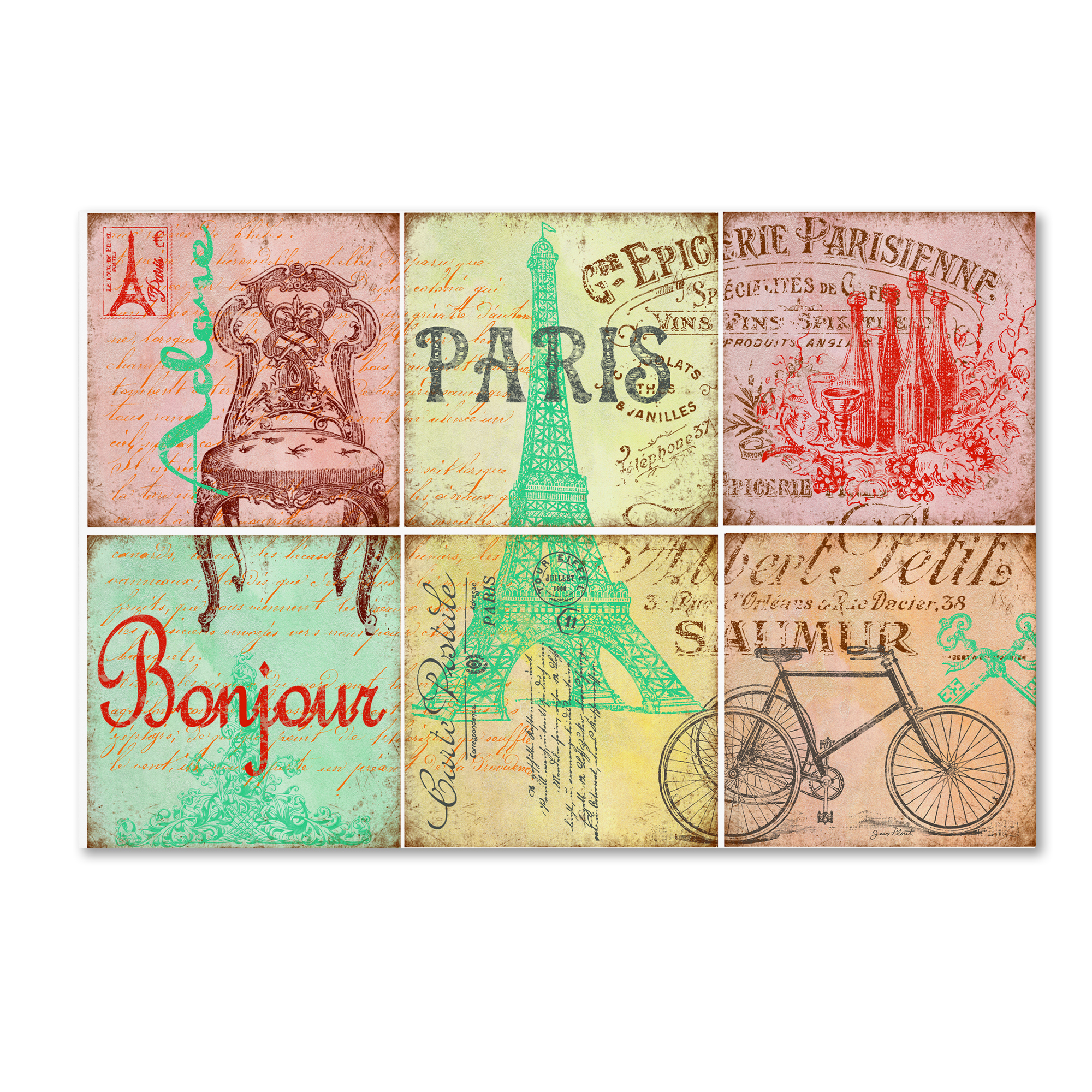 Trademark Fine Art 'Parisienne 2' Canvas Art by Jean Plout