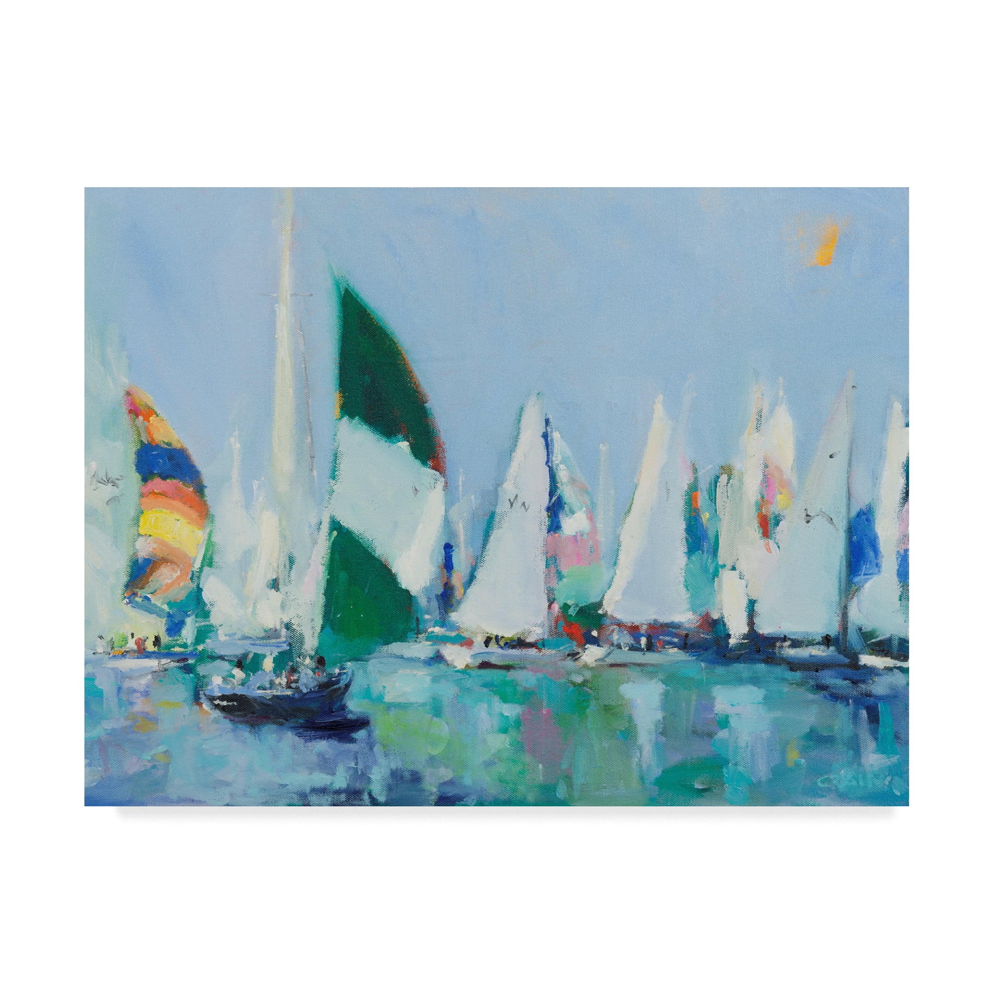 Trademark Fine Art 'Parking Lot' Canvas Art by Curt Crain