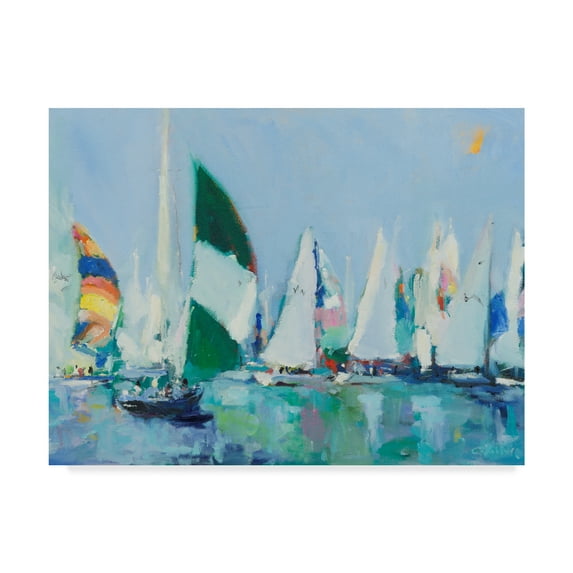 Trademark Fine Art 'Parking Lot' Canvas Art by Curt Crain