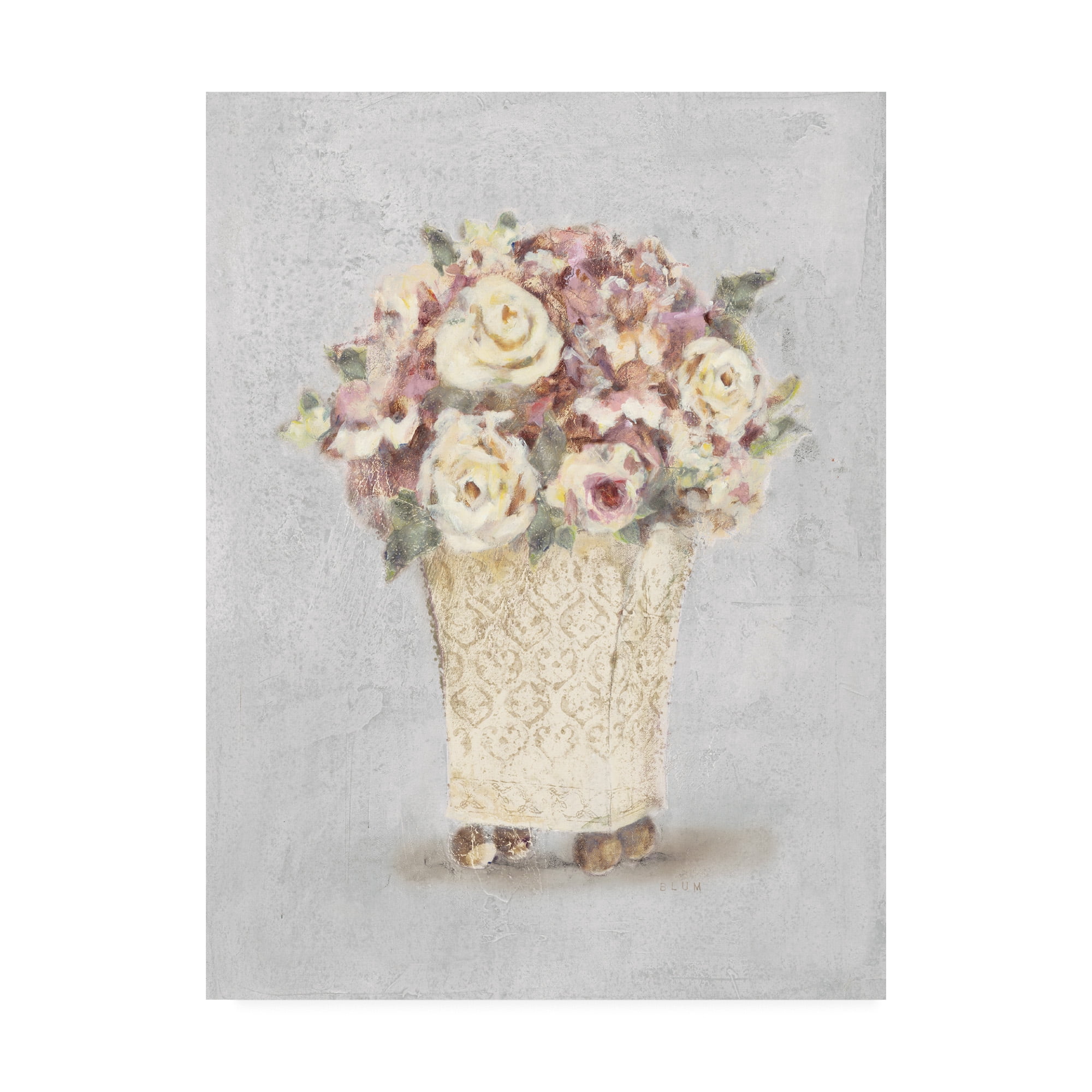 Trademark Fine Art 'Parlor Roses I Sage' Canvas Art by Cheri Blum