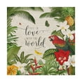 thumbnail image 1 of Trademark Fine Art 'Parrot Paradise V' Canvas Art by Katie Pertiet, 1 of 3