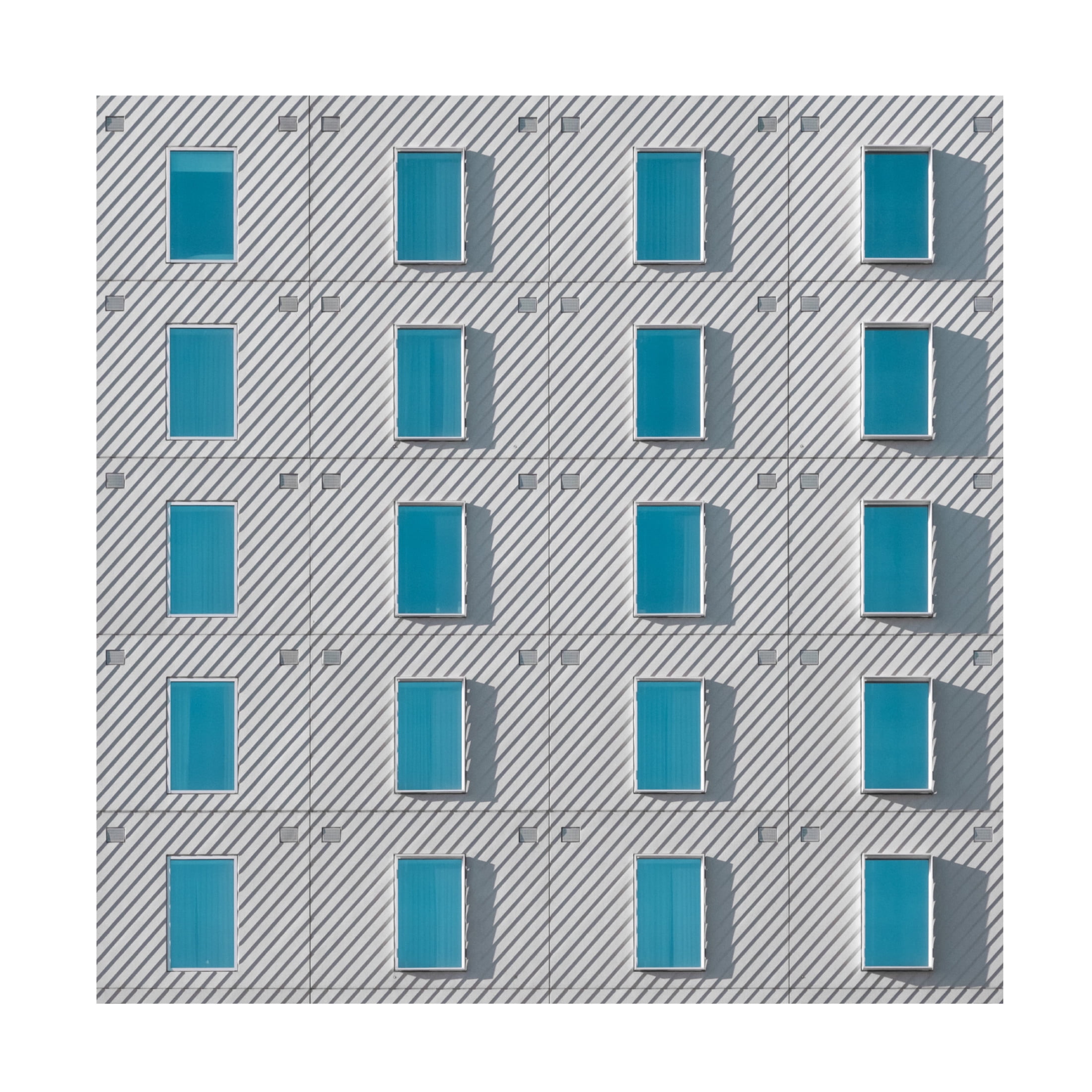 Trademark Fine Art Parsoa Khorsand Teal Windows Canvas Wall Art