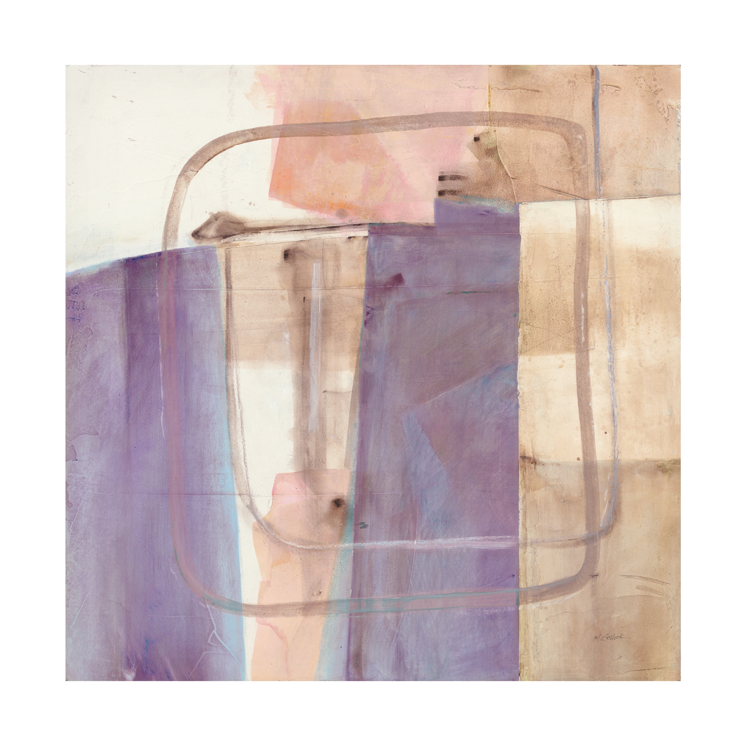 Trademark Fine Art 'Passage I Blush Purple' Canvas Art by Mike Schick