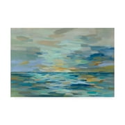 Trademark Fine Art 'Pastel Blue Sea' Canvas Art by Silvia Vassileva