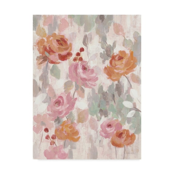Trademark Fine Art 'Pastel Brocade I' Canvas Art by Silvia Vassileva