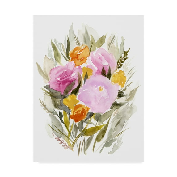 Trademark Fine Art 'Pastel Sprig I' Canvas Art by Victoria Borges