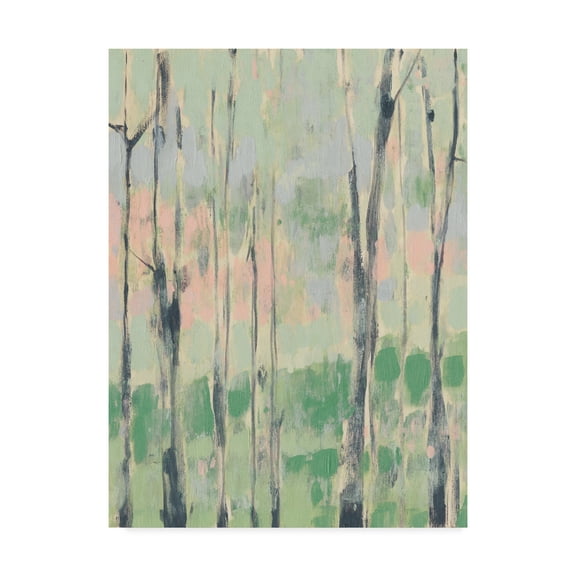 Trademark Fine Art 'Pastels in the Trees I' Canvas Art by Jennifer Goldberger