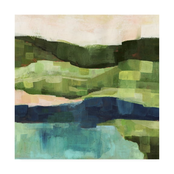 Trademark Fine Art 'Pastoral Patchwork I' Canvas Art by Victoria Borges