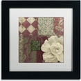thumbnail image 1 of Trademark Fine Art "Patch Work Brocade II" Canvas Art by Color Bakery White Matte, Black Frame, 1 of 4