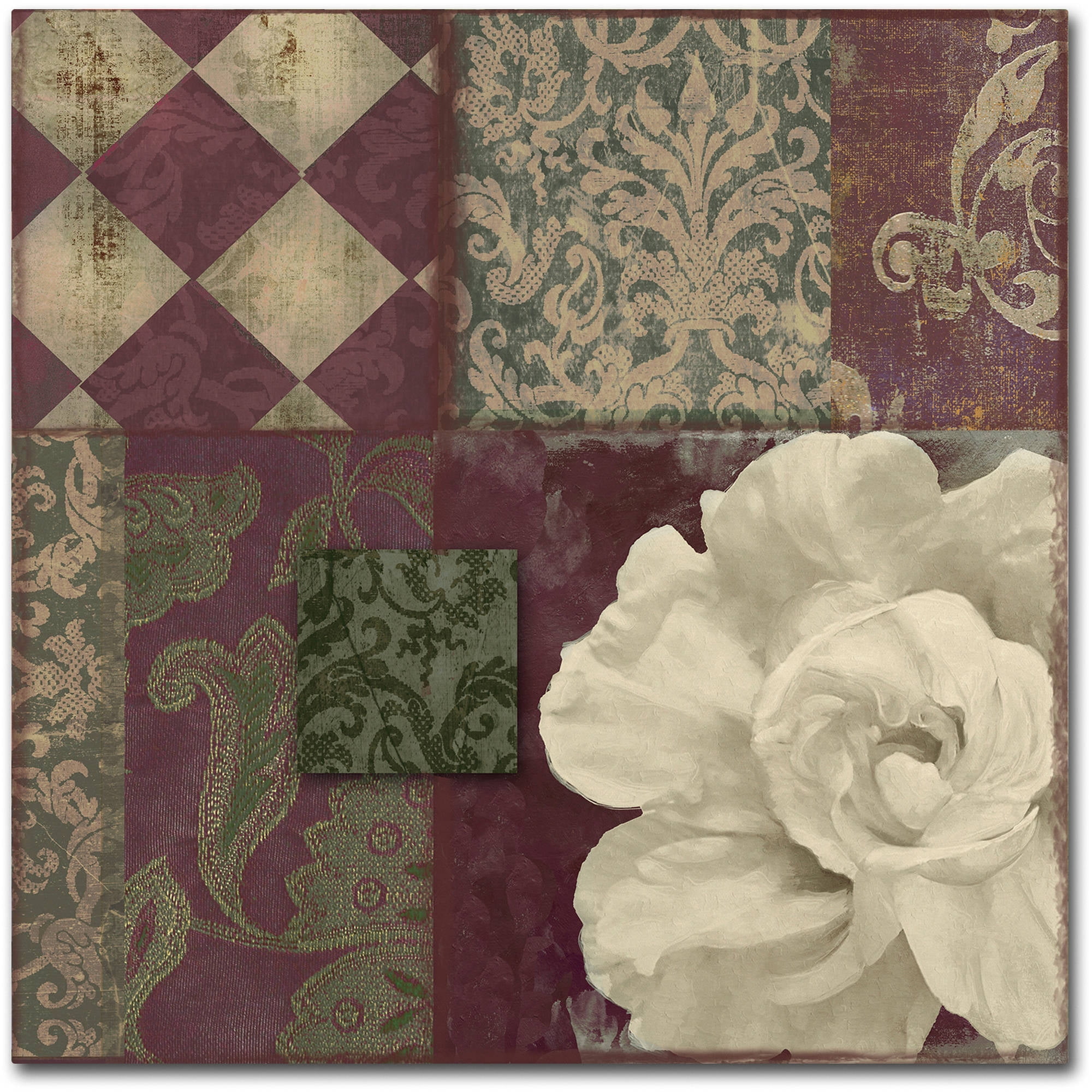 Trademark Fine Art "Patch Work Brocade II" Canvas Art by Color Bakery