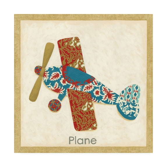 Trademark Fine Art 'Patchwork Transportation III' Canvas Art by Chariklia Zarris