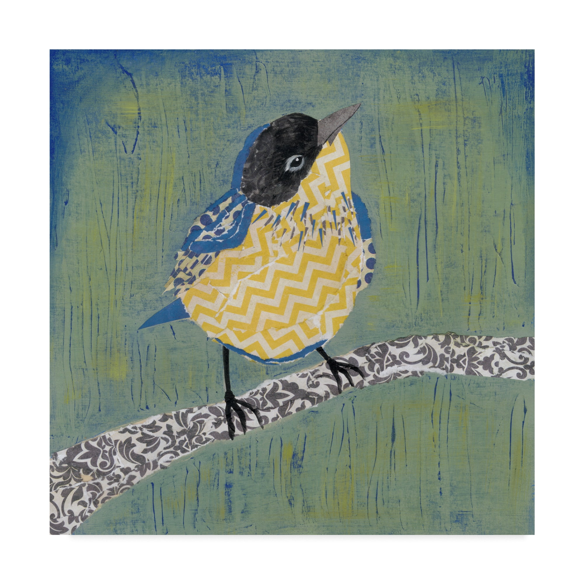 Trademark Fine Art 'Patchwork Wren II' Canvas Art by Grace Popp