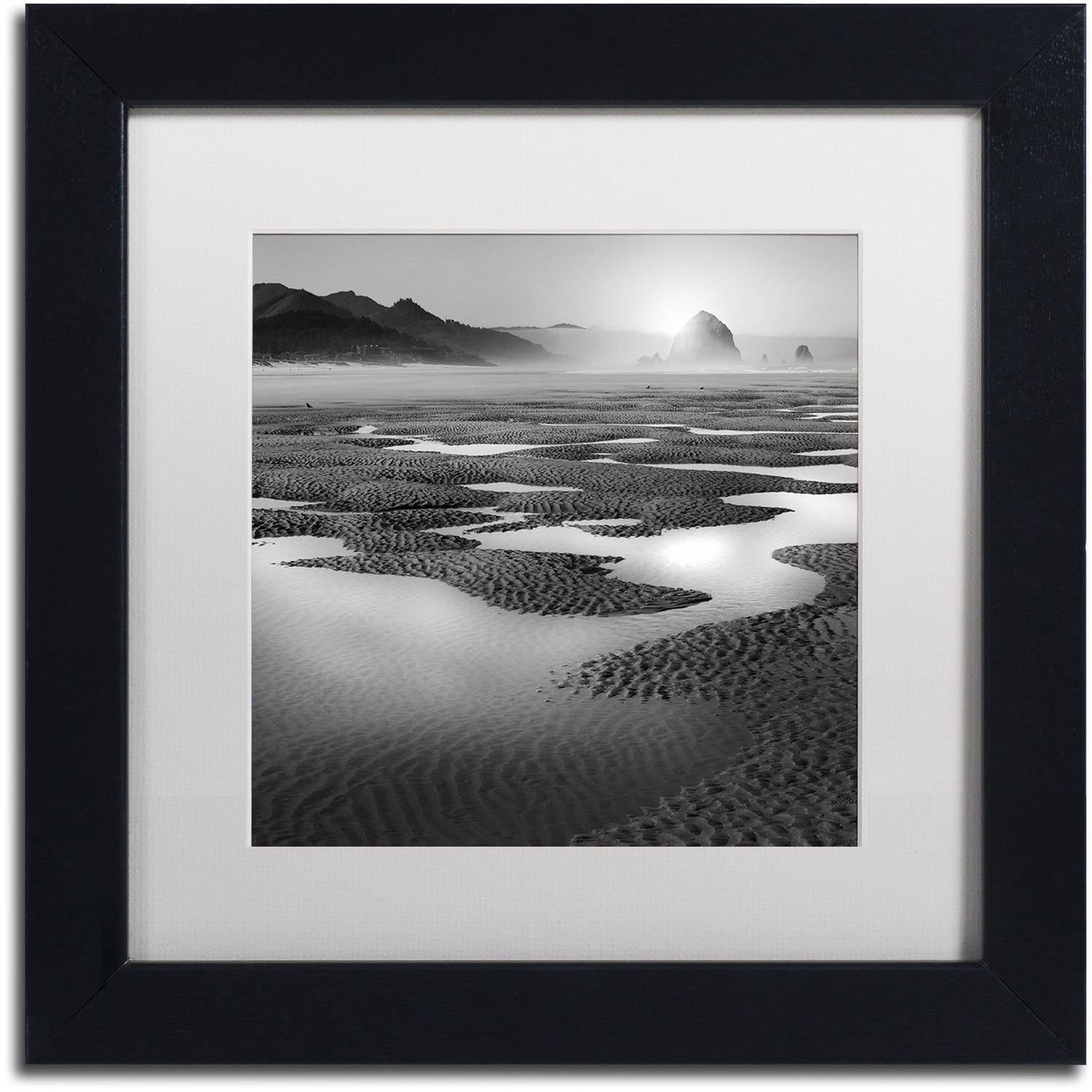 Trademark Fine Art "Path" Canvas Art by Moises Levy White Matte, Black Frame