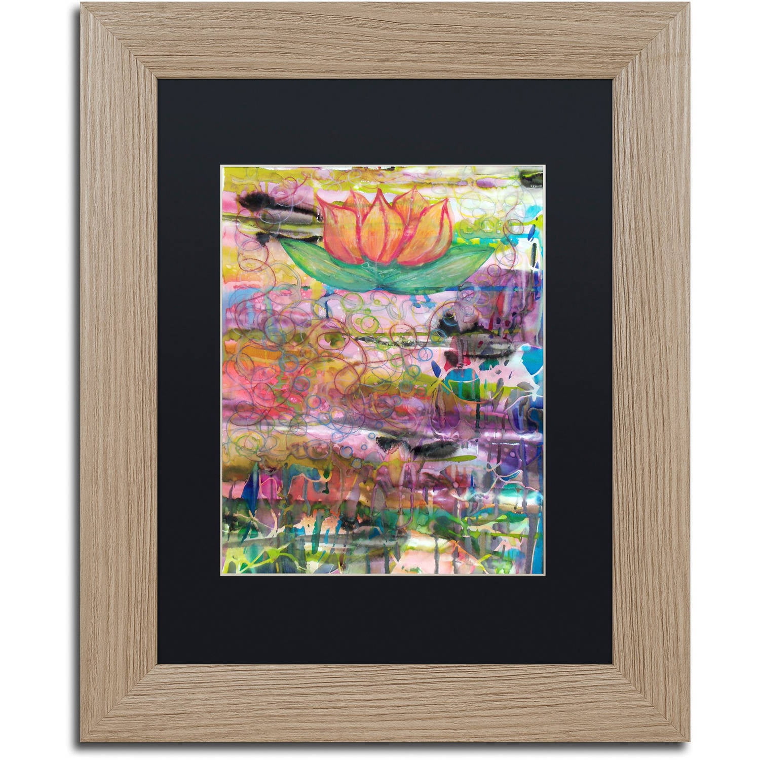 Trademark Fine Art "Path to Enlightenment" Canvas Art by Lauren Moss Black Matte, Birch Frame