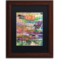 Trademark Fine Art "Path to Enlightenment" Canvas Art by Lauren Moss Black Matte, Wood Frame