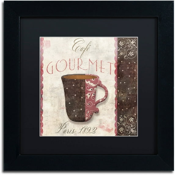 Trademark Fine Art "Patisserie XII" Canvas Art by Color Bakery Black Matte, Black Frame