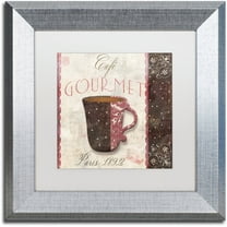 Trademark Fine Art "Patisserie XII" Canvas Art by Color Bakery White Matte, Silver Frame