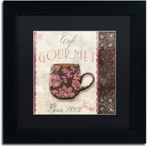 Trademark Fine Art "Patisserie XIII" Canvas Art by Color Bakery Black Matte, Black Frame