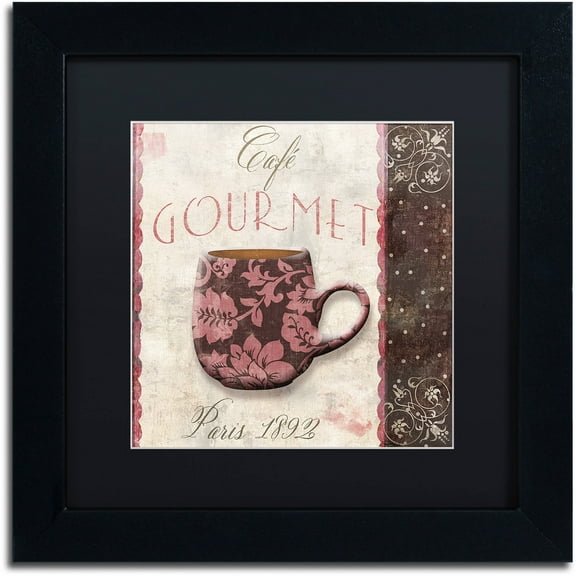 Trademark Fine Art "Patisserie XIII" Canvas Art by Color Bakery Black Matte, Black Frame