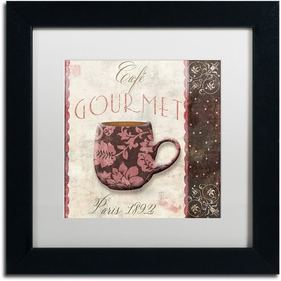Trademark Fine Art "Patisserie XIII" Canvas Art by Color Bakery White Matte, Black Frame