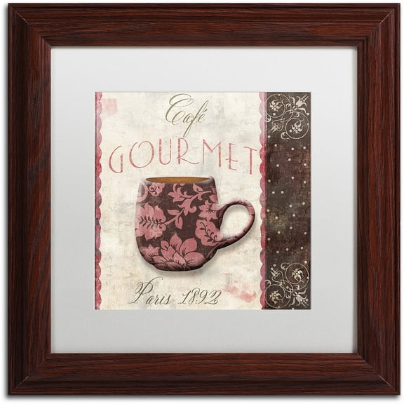 Trademark Fine Art "Patisserie XIII" Canvas Art by Color Bakery White Matte, Wood Frame