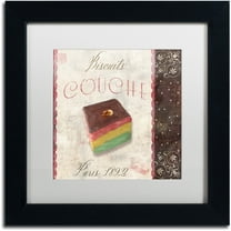 Trademark Fine Art "Patisserie XIV" Canvas Art by Color Bakery White Matte, Black Frame