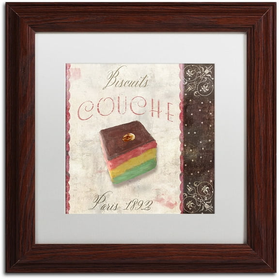 Trademark Fine Art "Patisserie XIV" Canvas Art by Color Bakery White Matte, Wood Frame