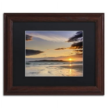 Trademark Fine Art 'Patterns in Sand' Canvas Art by Michael Blanchette Photography, Black Matte, Wood Frame