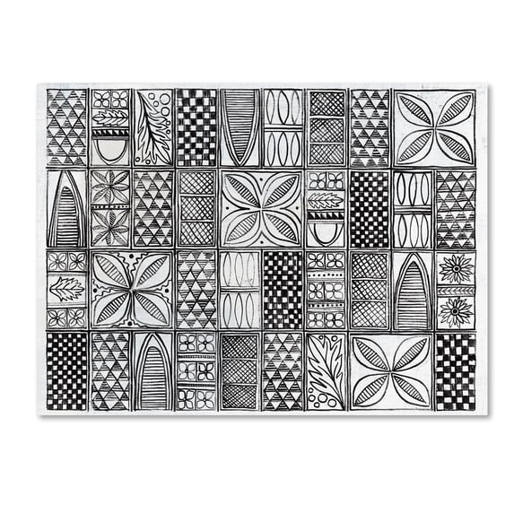 Trademark Fine Art 'Patterns of the Amazon II BW' Canvas Art by Kathrine Lovell