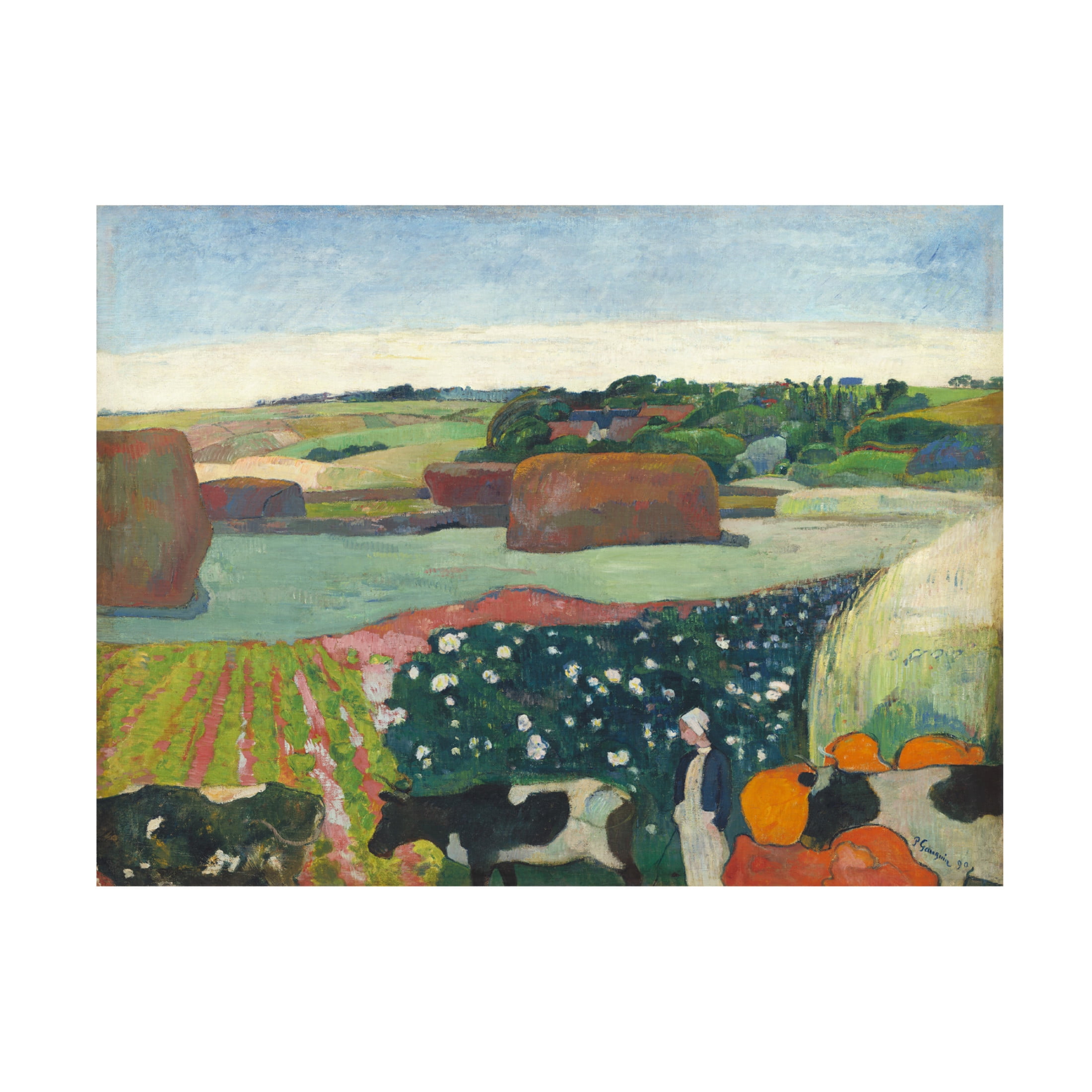 Paul Gauguin Farm Landscape Canvas Art 35x47