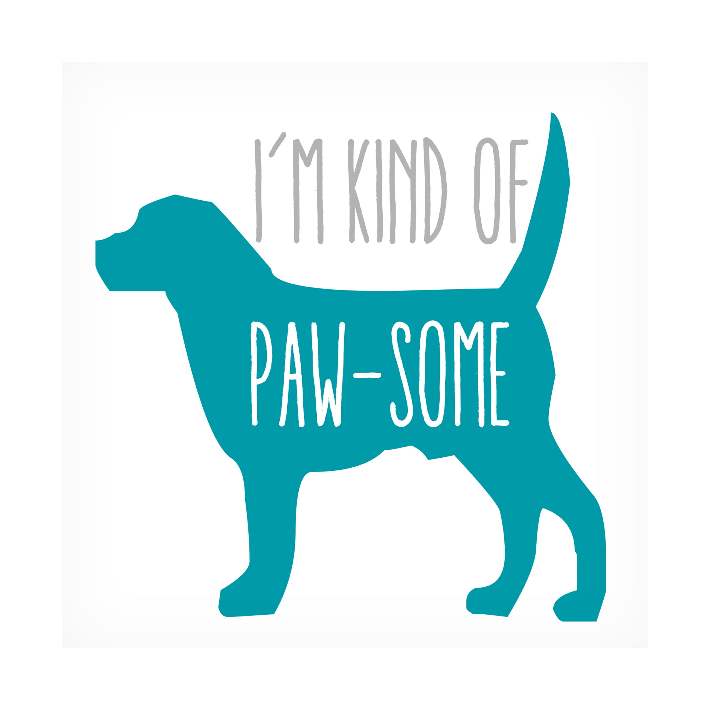 Trademark Fine Art 'Pawsome Dog' Canvas Art by Erin Clark
