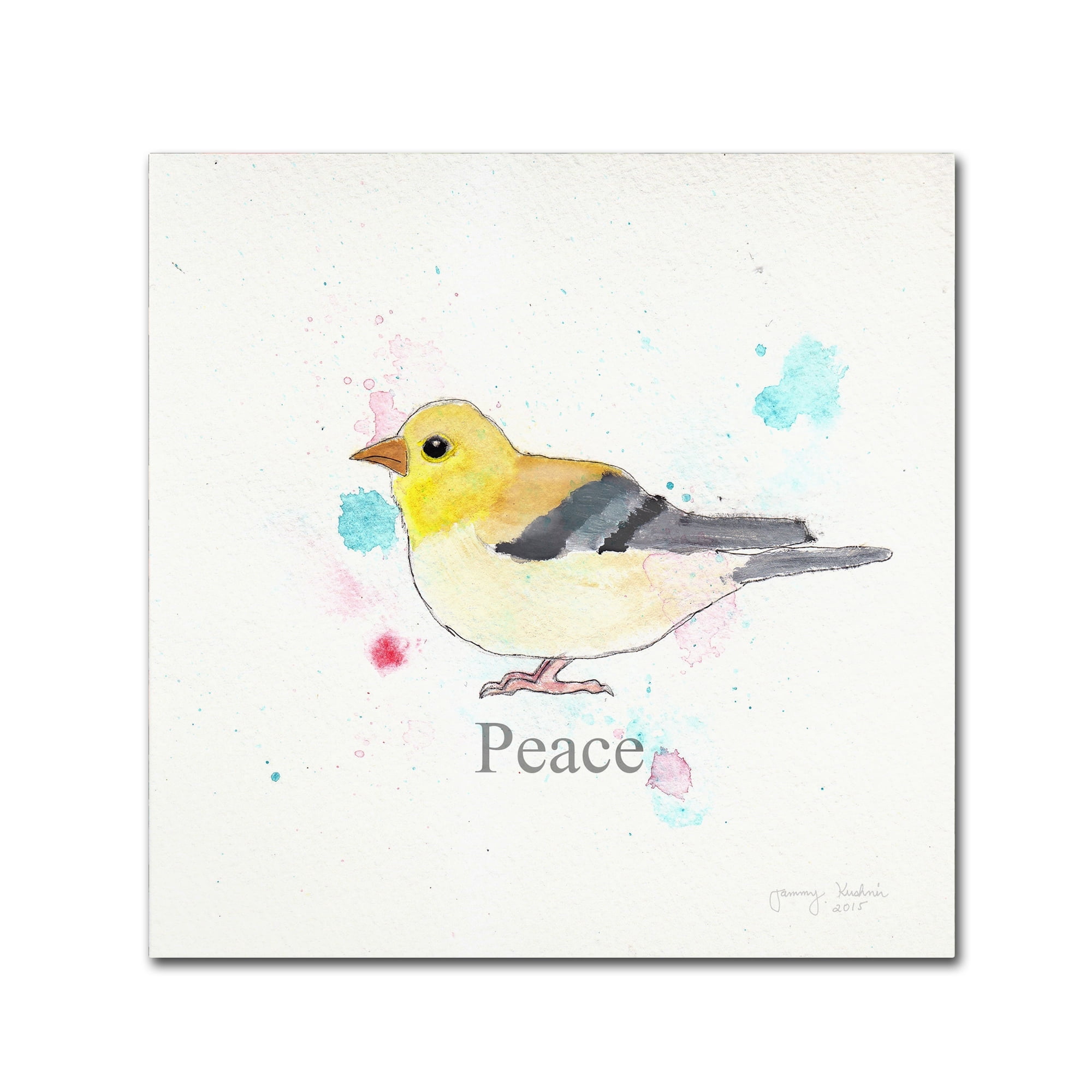 Trademark Fine Art 'Peace' Canvas Art by Tammy Kushnir