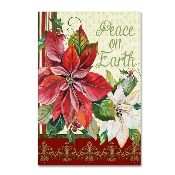 Trademark Fine Art 'Peace On Earth' Canvas Art by Jean Plout