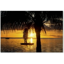 Trademark Fine Art "Peaceful Sunset" Canvas Art by Philippe Hugonnard
