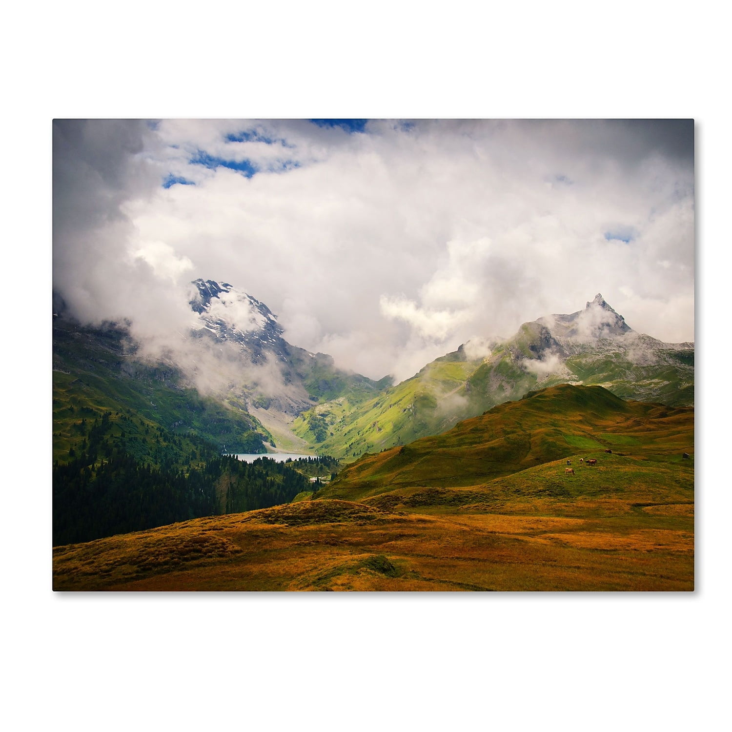 Trademark Fine Art "Peaceful Switzerland" Canvas Art by Philippe Sainte-Laudy